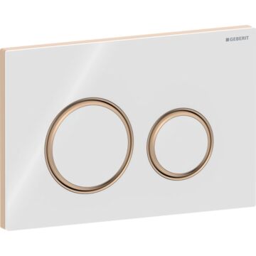 Geberit Sigma50, Rund, Rødguld detaljer, flere farver
